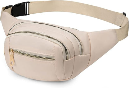 DAITET Crossbody Fanny Pack for Men&Women,Large Waist Bag & Hip Bum Bag with Adjustable Strap for Outdoors Workout Traveling Casual Running Hiking Cycling