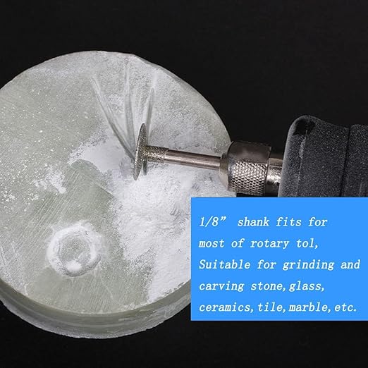 𝐋𝐮𝐨 𝐤𝐞 13 Pcs T Shape Diamond Burr - 3/32'' Shank Stone Carving Bits Diamond Burs for Rotary Tools includes