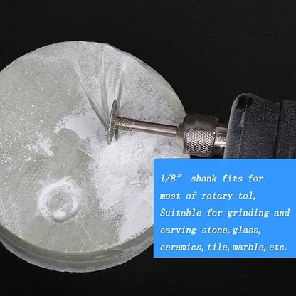 𝐋𝐮𝐨 𝐤𝐞 13 Pcs T Shape Diamond Burr - 3/32'' Shank Stone Carving Bits Diamond Burs for Rotary Tools includes