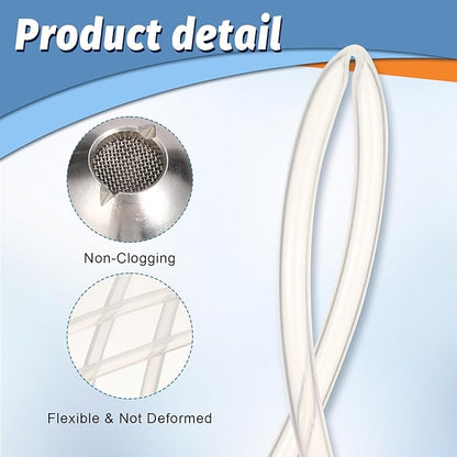 4 Pcs Foam Straws, 2 Pcs Foam Tube Suits Stainless Steel Filter Balls 10.2 Inch Cutting Transparent Straws Suitable for High Power Lance Filter Connections, Car Wash, Lance Tube