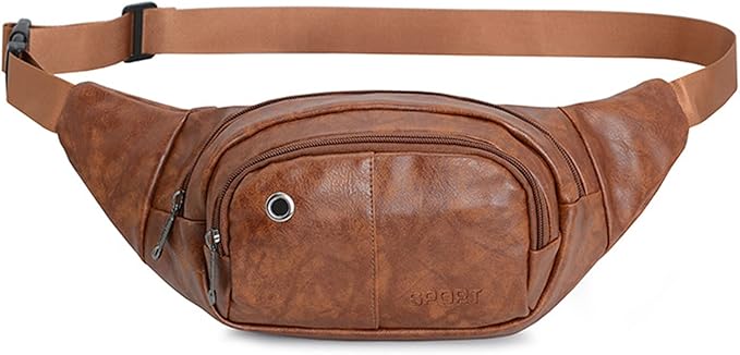 DAITET Crossbody Fanny Pack for Men&Women,Large Waist Bag & Hip Bum Bag with Adjustable Strap for Outdoors Workout Traveling Casual Running Hiking Cycling