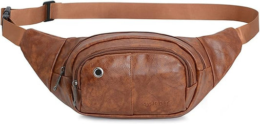 DAITET Crossbody Fanny Pack for Men&Women,Large Waist Bag & Hip Bum Bag with Adjustable Strap for Outdoors Workout Traveling Casual Running Hiking Cycling