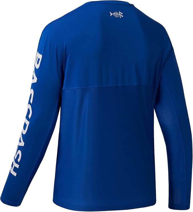 BASSDASH Fishing T Shirts for Men UV Sun Protection UPF 50+ Long Sleeve Tee T-Shirt