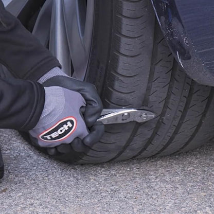 Permacure Emergency Roadside Tire Repair Kit, with Chemical Vulcanizing Fluid and Tools - Includes 10 Nylon-Reinforced, Natural Rubber, Self-Vulcanizing Tire Plugs