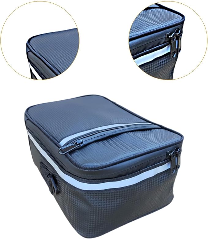 Bike Rack Rear Bag Bicycle Trunk Pannier Rainproof Easy to Install Cycling Bag Mountain Bike Backseat for Travel Outdoor, 24.5cmx16.5cmx11cm