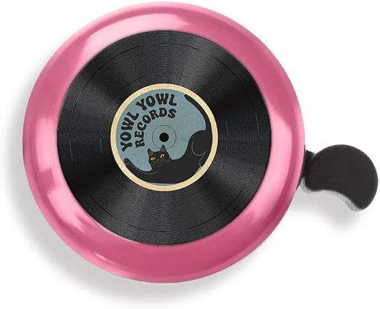 WIRESTER Pink Aluminum Round Bike Bell, Classic Ring Bicycle Bell, Bike Accessories Bell Ring for Adults Kids Girls Boys