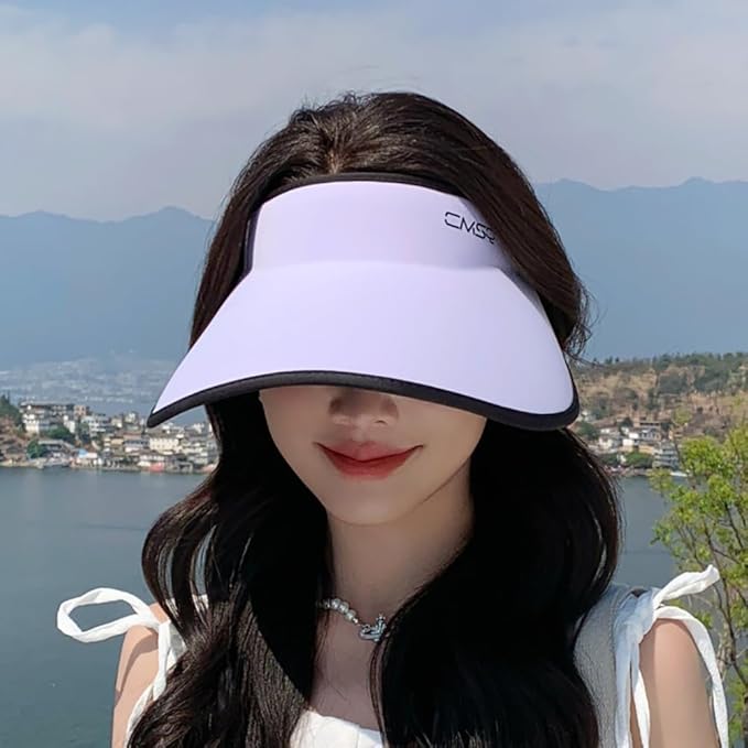 Sun Hats for Women Wide Brim UPF 50+ UV Protection Summer Beach Cap Adjustable Packable Sport Visors Tennis Golf