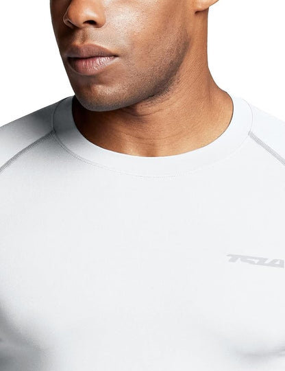TSLA Men's Thermal Long Sleeve Compression Shirts, Athletic Base Layer Top, Winter Gear Running T-Shirt
