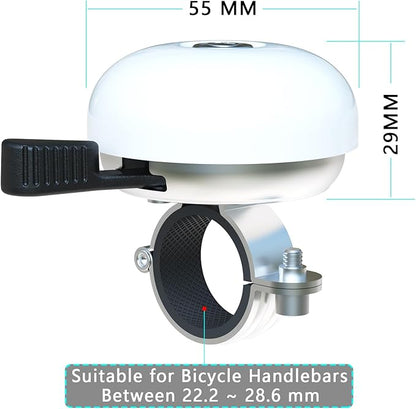 Greallthy Bike Bell Classic Bike Bells for Adults Kids, Bicycle Bell for Handlebars Adult, Loud Sound Beach Cruiser Mountain Bike Bell Accessories.