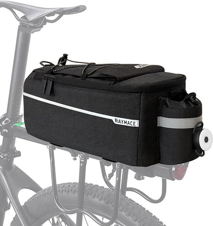 RAYMACE Bike Rear Rack Bag with Tail Light, Bike Truck Cooler Bag for Warm or Cold Items