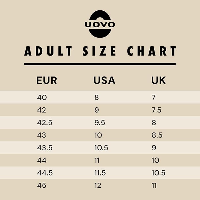 UOVO Men's Waterproof Hiking Boots – All-Season Non-Slip Outdoor Work & Trail Footwear