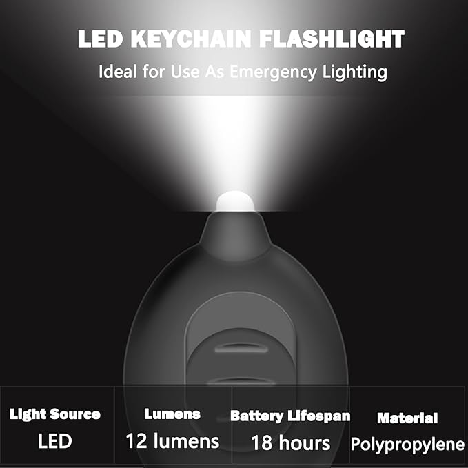 Mini LED Keychain Flashlights Ultra Bright White Light Compact Pocket Flashlight, Small Micro Keychain Flashlight for Emergency Lighting Outdoor - Multicolor Shell (8-Pack)