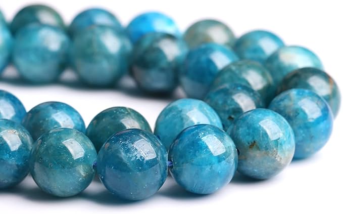 4MM 88PCS Natural Stone Blue Apatite A Grade Loose Beads for Jewelry Making DIY Bracelet
