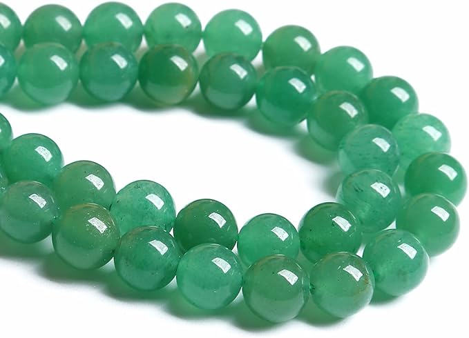 160PCS 4MM Natural Stone Green Aventurine Gemstone Loose Beads for Jewelry Making DIY Bracelet