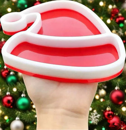 Christmas Resin Molds Silicone for Epoxy Resin Santa Hat Storage Container Resin Mold for Clay Plaster Gypsum Cement molds, DIY Christmas Silicone Mold Crafting Home Decoration