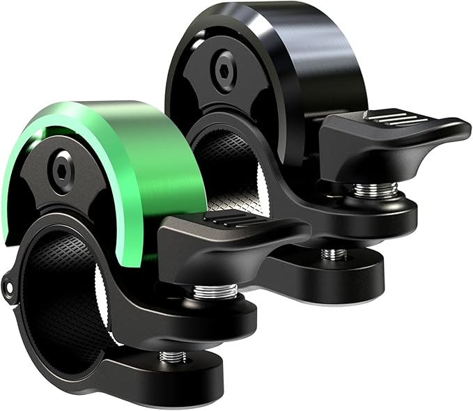 Greallthy Bike Bell, Aluminum Alloy Bicycle Bell with Clear Loud Sound, Bike Bells for Adults and Kids, Sturdy and Compact Bell Fits 0.75-1in(19-25.4mm) Handlebar for Mountain, Road Bikes.