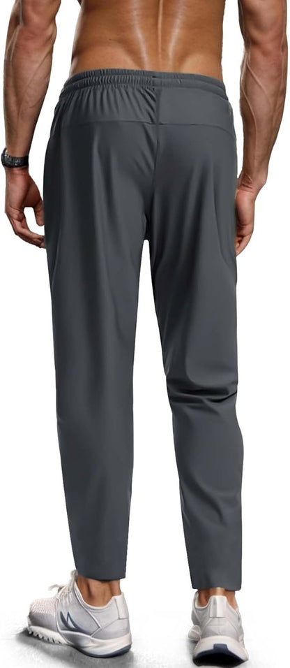 Men's Hiking Pants Quick-Dry Lightweight Sweatpants Outdoor Fishing Pants Water Resistant with Zipper Pockets