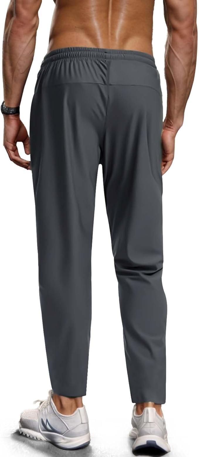 Men's Hiking Pants Quick-Dry Lightweight Sweatpants Outdoor Fishing Pants Water Resistant with Zipper Pockets