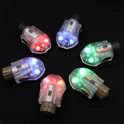 Tactical Helmet Light IR Strobe Military Identification Light with LED Visible Light Constant-on & Strobe Survival Signal Light (Black-Green)