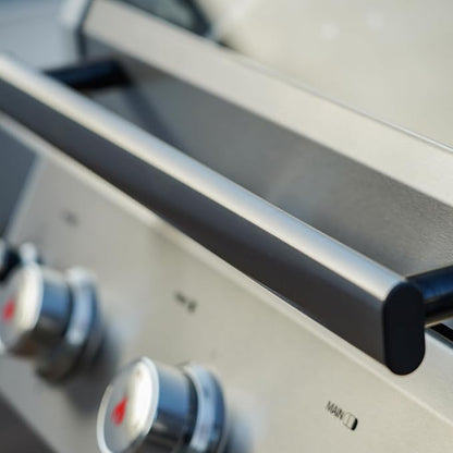 Monument Grills Outdoor Barbecue Stainless Steel 3 Burner Propane Gas Grill, 48,000 BTU Patio Garden Grill with Side Burner and Knob Controls, Mesa305 with BBQ Cover