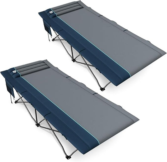 TIMBER RIDGE Extra Wide Heavy Duty Camping Cot for Adult, Easy Set Up Oversized Sleeping Cot with Carry Bag for Camping, Travel and Outdoors, Support up to 450lbs