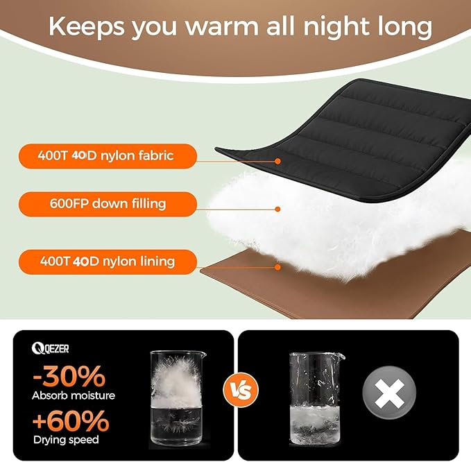 XL Sleeping Bag, Suitable for 4 Seasons Oversized Ultralight Backpacking Sleeping Bag for Adults, Great for Camping and Hiking
