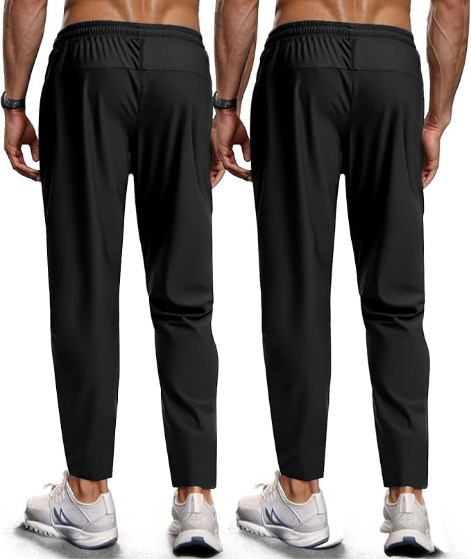 Men's Hiking Pants Quick-Dry Lightweight Sweatpants Outdoor Fishing Pants Water Resistant with Zipper Pockets