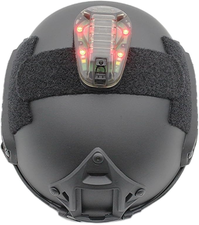 Tactical Helmet Signal Light with LED and IR/Strobe FunctionOutdoor Sports Survival Signal Light