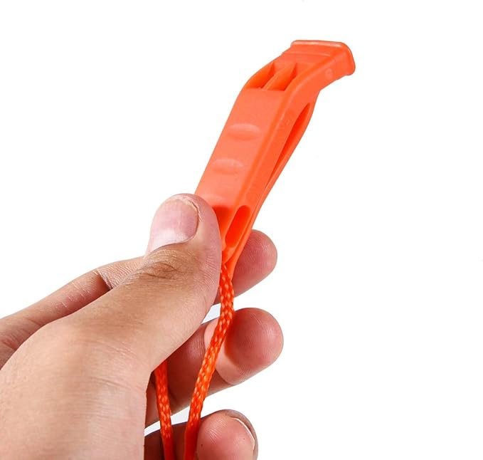 WSSROGY 12 Pack Emergency Whistles with Lanyard, 120db Safety Whistle Emergency for Survival Rescue Signaling