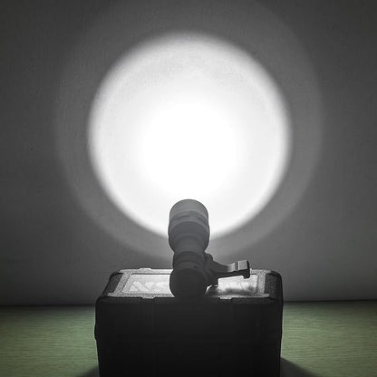 NOBUHIRO M300C 300 Lumens Tactical Flashlight, NO Logo Version with Replaceable Mounting Rotating Base for 20mm Picatinny & Mlok/Keymod Rail, with Remote Pressure & Push Button Switch