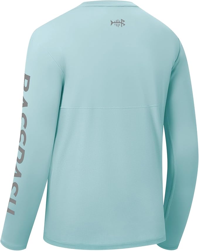 BASSDASH Fishing T Shirts for Men UV Sun Protection UPF 50+ Long Sleeve Tee T-Shirt