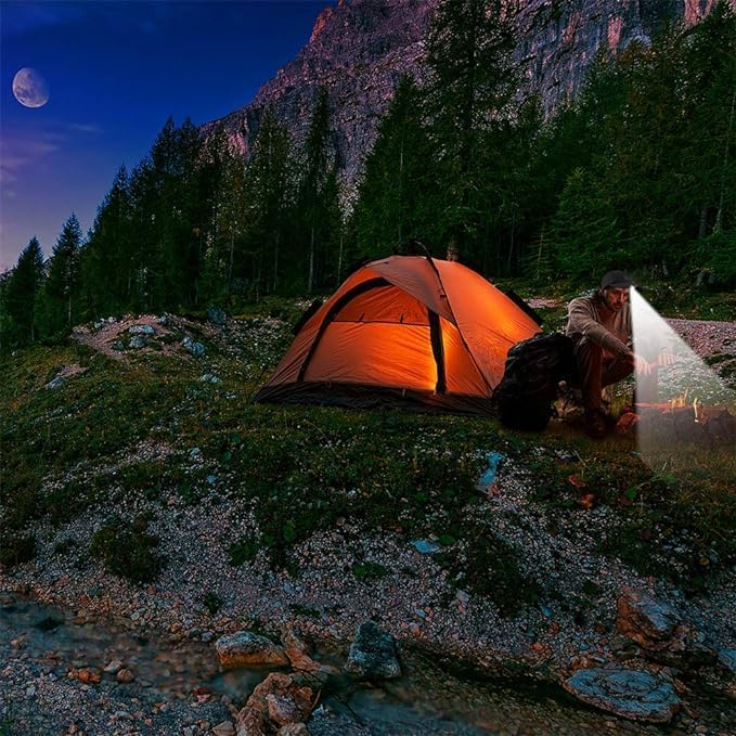 LED Hat Light - POWERCAP Baseball Cap with Light Built in - LED Cap Visor Light with Bright Headlight and IPX4 Rating