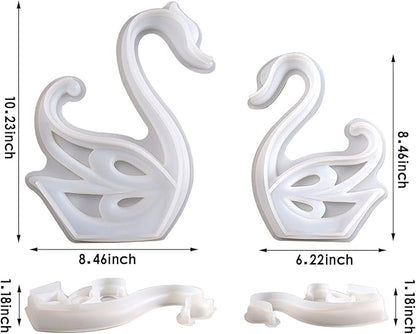 Large Swan Resin Molds,Couple Swan Silicone Epoxy Moulds,3D Animal Ornament Resina Casting Mold for DIY Resin Crafts,Cabinets Decor,Home Office Decoration,Wedding,Valentine