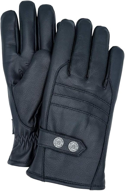 Riparo Winter Gloves for Men, Leather Winter Gloves for Cold Weather, Snow Gloves for Motorcycle Driving Hiking Outdoor