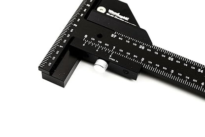 Scriber Gauge 37 Inch – Extra Long Measuring and Marking Ruler, Layout and Joinery Gauge, CNC Aluminum Square Tool for Woodworking, Carpentry, Framing, DIY Projects (New Version)