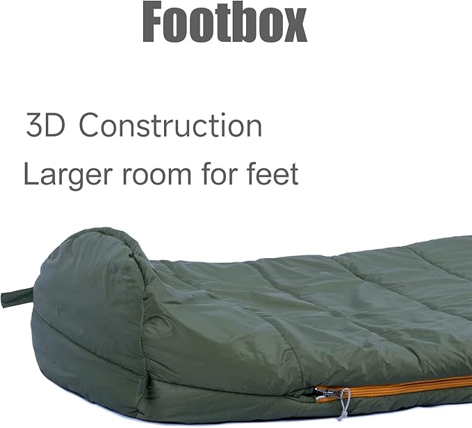 iClimb 3M Thinsulate Insulation Mummy Sleeping Bag with Compression Sack Ultralight Compact Warm Washable for Adults Indoor Outdoor Backpacking Camping Hiking