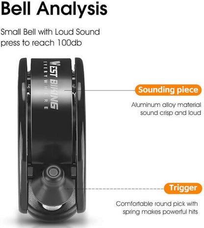 Hidden Bike Bell Conch Clear Long Sound