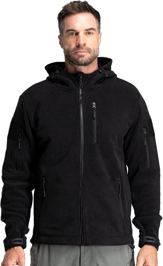 Baerskin Tactical Hoodie Jacket for Men 4.0 - Military Style Fleece Sweater for Cold, Rain, Wind or Snow