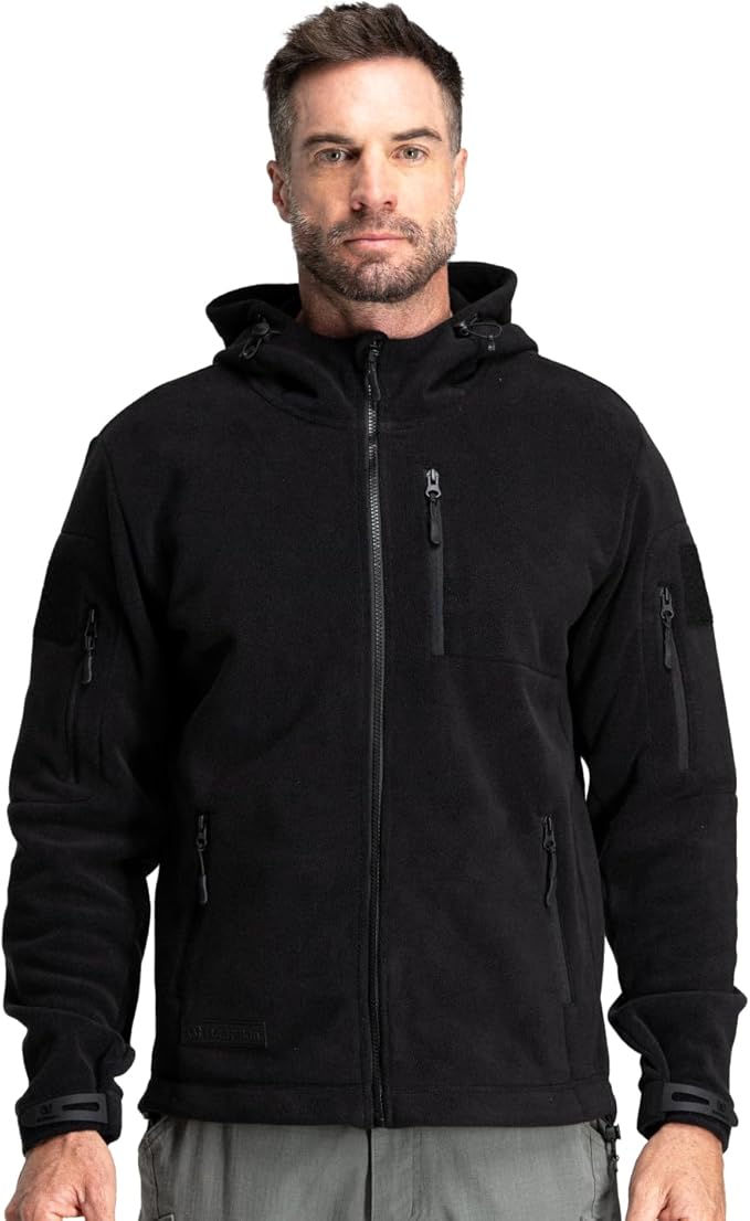 Baerskin Tactical Hoodie Jacket for Men 4.0 - Military Style Fleece Sweater for Cold, Rain, Wind or Snow
