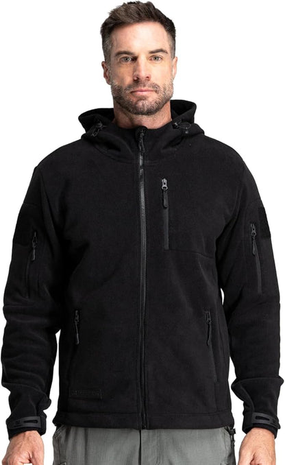 Baerskin Tactical Hoodie Jacket for Men 4.0 - Military Style Fleece Sweater for Cold, Rain, Wind or Snow