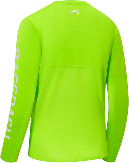 BASSDASH Fishing T Shirts for Men UV Sun Protection UPF 50+ Long Sleeve Tee T-Shirt