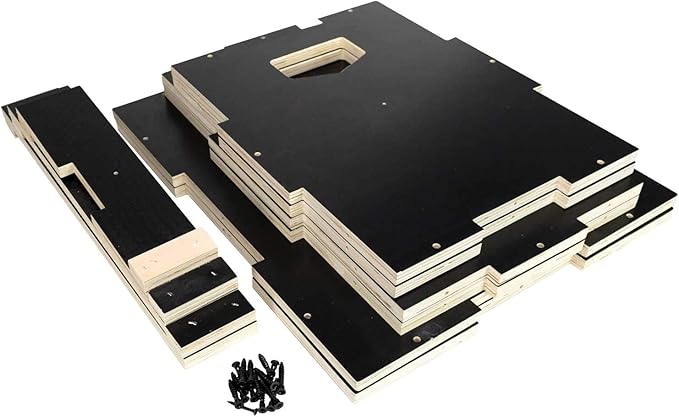 Ultra Fitness Gear Wooden Plyo Box, 31 Plyometric Jump Training Squat, Step Up, Jumps & More Workout Size S, M, L, XL