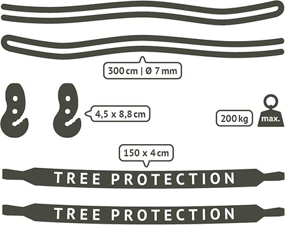 LA SIESTA® Modesta Organic Cotton Hammock & Tree Mount Kit, Beams & Posts Hammock Straps - Indoor Outdoor Hammock Swing, Portable Hammock for Outside Patio Bed - 2 Person Hammock, XL King, Latte