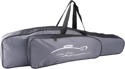 Sougayilang Folding Fishing Rod Case Organizer Pole Storage Bag Rod Reel Tackle Carrier Fishing Rod Bag Fishing Case