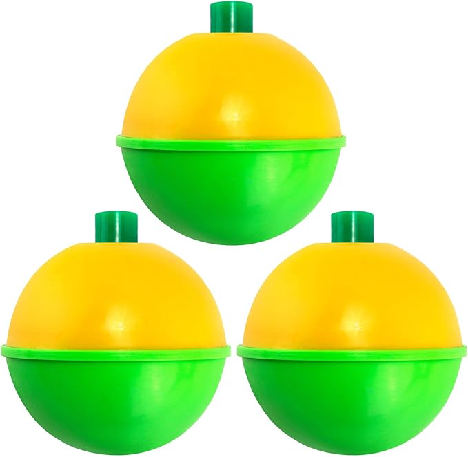 Dr.Fish 20 Pack Fishing Bobbers, Snap on Fishing Floats Hard ABS Spring Float Push Button Bobber for Trout Bass Crappie Freshwater