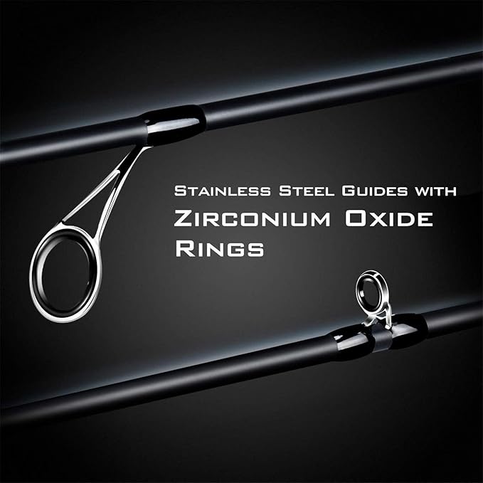 KastKing Crixus Fishing Rod and Reel Combo, High Performance Spinning & Baitcaster Combo, IM6 Graphite 2Pc Blanks, Zirconium Oxide Rings, SuperPolymer Handle, Lightweight Reel with Aluminum Spool