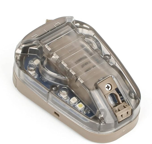 NOBUHIRO Tactical Helmet Signal Light Optional 4 Modes with Visible LED + IR Constant-on/Strobe, Waterproof Ladybird Survival Identification Lamp for Outdoor Sports