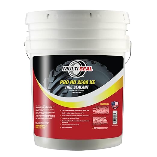 PRO HD 2500 XE Industrial-Grade Tire Sealant - Ethylene Glycol Formula - Heavy-Duty Protection - On/Off-Road Applications - Tubeless Tire Sealant - 5-Gallon Pail