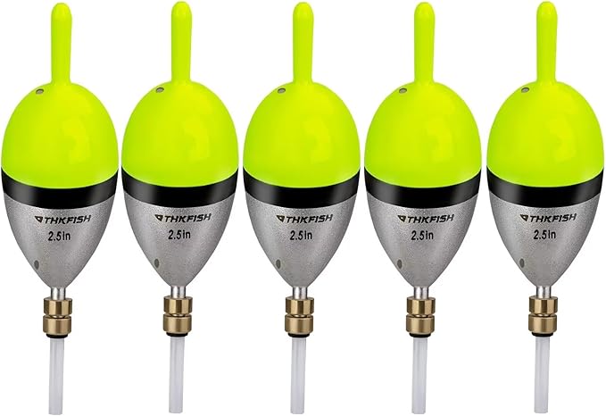 THKFISH Fishing Bobber Slip Bobber Fishing Floats for Crappie Balsa Bobbers for Panfish,Walleye,Salmon Floatage