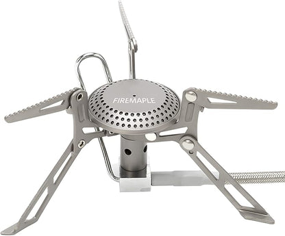 Fire-Maple Blade 2 Portable Propane Camping and Backpacking Stove Ultra Light | Titanium Hiking Stoves with pre-heat tube | Mini Portable Isobutane